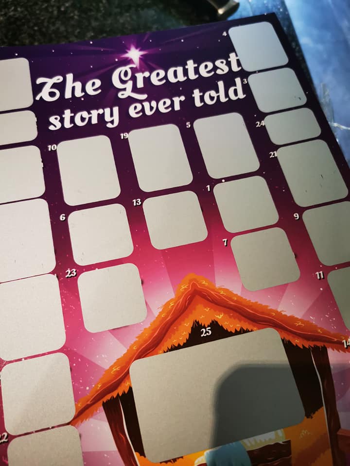 Gospel Advent Calendar - A4 Scratch Card Style